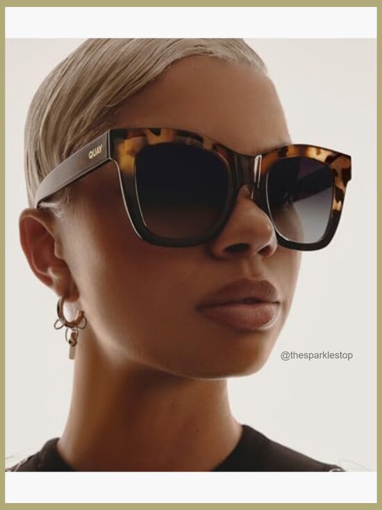 Square Frame Sunglasses with UV Protection Polarized Oversized main image 4